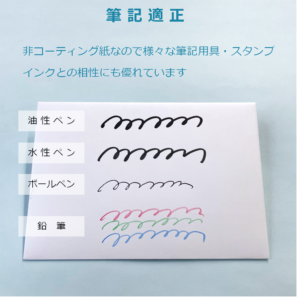 名刺封筒 ミニ 洋封筒 白 100×68mm メッセージカード 便箋