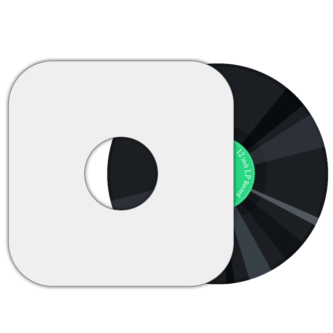 レコード 12インチ LP 内袋 インナージャケット 紙製 角なし