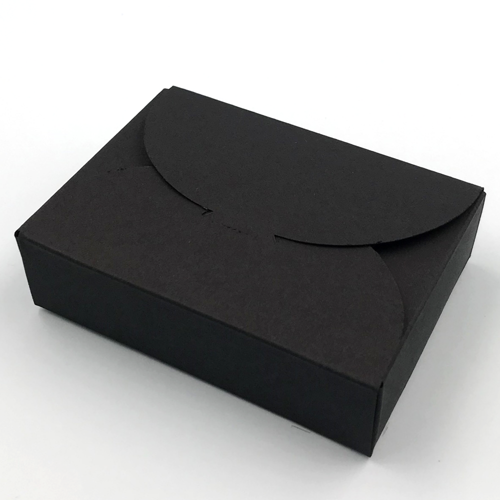 ギフトボックスブラック 紙 箱 7×9.5×2.5cm 無地 ギフト プレゼント