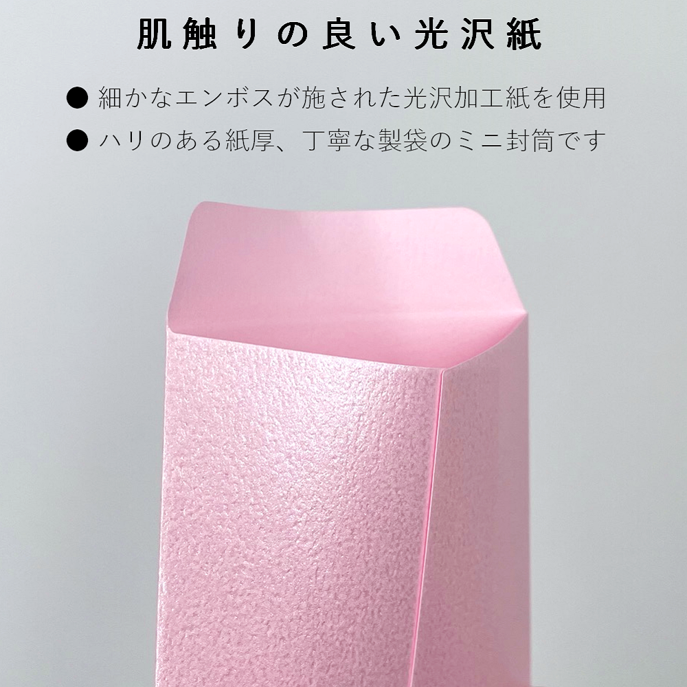 ポチ袋 パステル 光沢 無地 お年玉袋 ぽち袋 105mm×65mm 10枚入 5色×各2枚 55227