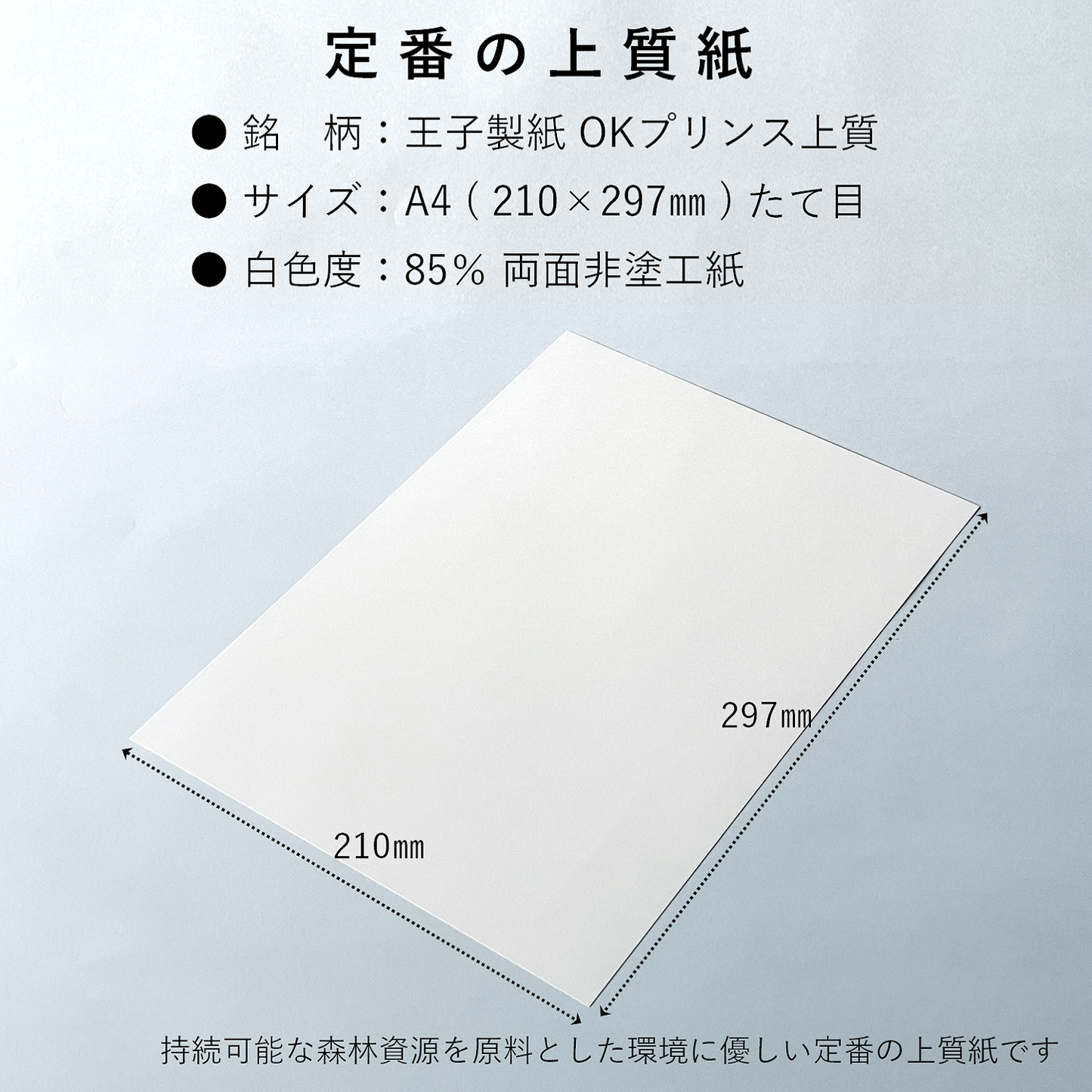 コピー用紙 上質紙 【特厚口】 110kg A4 印刷 プリンター用紙