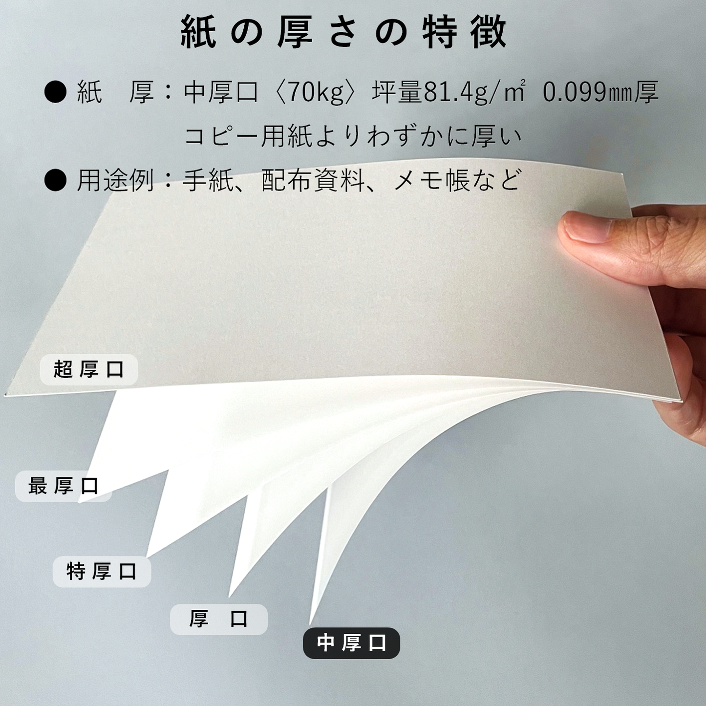 コピー用紙 上質紙 【中厚口】 70kg A4 印刷 プリンター用紙