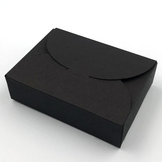 ギフトボックスブラック 紙 箱 7×9.5×2.5cm 無地 ギフト プレゼント