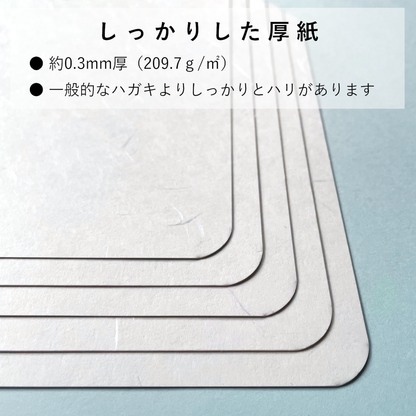 挨拶状 招待状 ハガキサイズ 和紙 模様 しこくてんれい 案内状